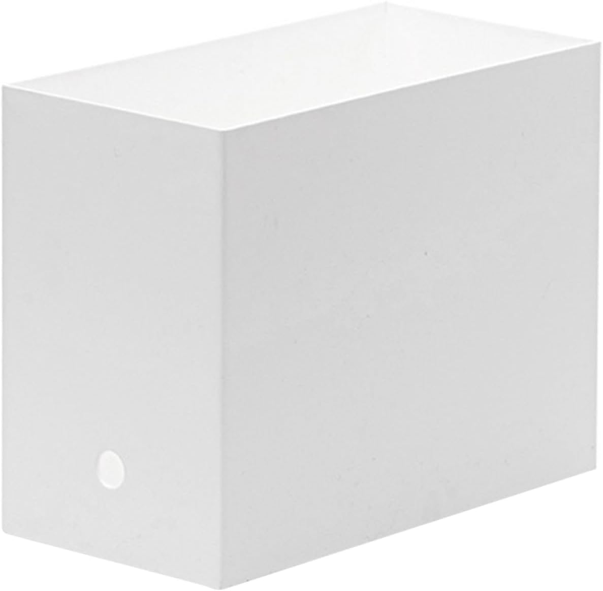 White Plastic Desktop File Organizer Box for Office Organizing