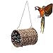 Hemoton Fashion Pet Hammock for Animals Natural Straw and Winter Nest for Parrots Squirrels and Birds Cozy Warm Bed for Indoor Use