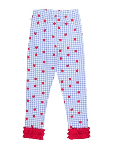 Image of RuffleButts Toddler Girl Merry & Bright Ruffle Leggings - Ankle Leggings