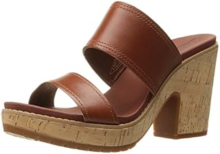 Timberland Women's Roslyn Slide Platform Sandal, Medium Brown, 10 M US