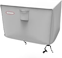 Vista 57 de Atyard Cubierta rectangular para hoguera de gas de 42 x 24 x 24 pulgadas, impermeable, resistente al viento, anti-UV, para muebles de patio
