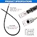 Replacement for Foredom Flexshaft S-93 Inner Shaft Cable & S-77 Outer Sheath Set for CC LR S SR TX Series Rotary Motors Jewelry Tool Maintenance Kit, 39” Long