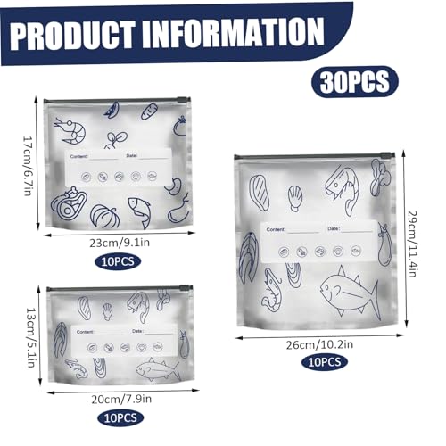 Bolsas de aluminio resellables y reutilizables para congelador de verduras y carnes 8