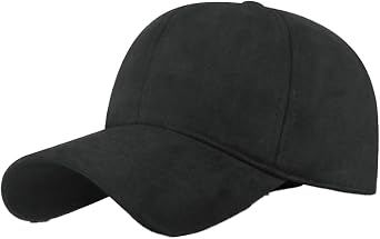 Mens Womens Suede Baseball Hat Classic Solid Color Adjustable Trucker Cap Outdoor Baseball Hat for Winter