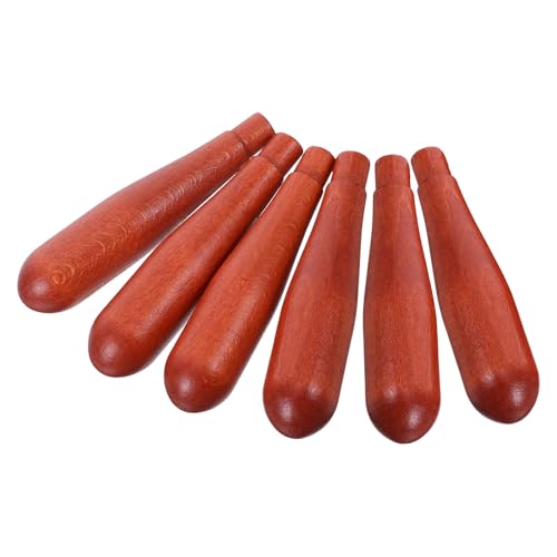 ABOOFAN 6 Pièces Poignée Latérale Bois pour Théière Accessoire de Remplacement Robuste pour Théière DIY pour Service de Thé à Après-