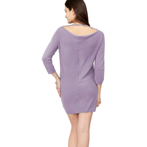 Parisbonbon Women's 100% Cashmere V-Neck Sweater Dresses Color Parma Size M #TOP1