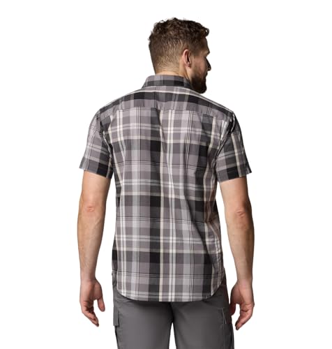 Columbia Men's Rapid Rivers II Short Sleeve Shirt, City Grey Multi Plaid, X-Large Tall2