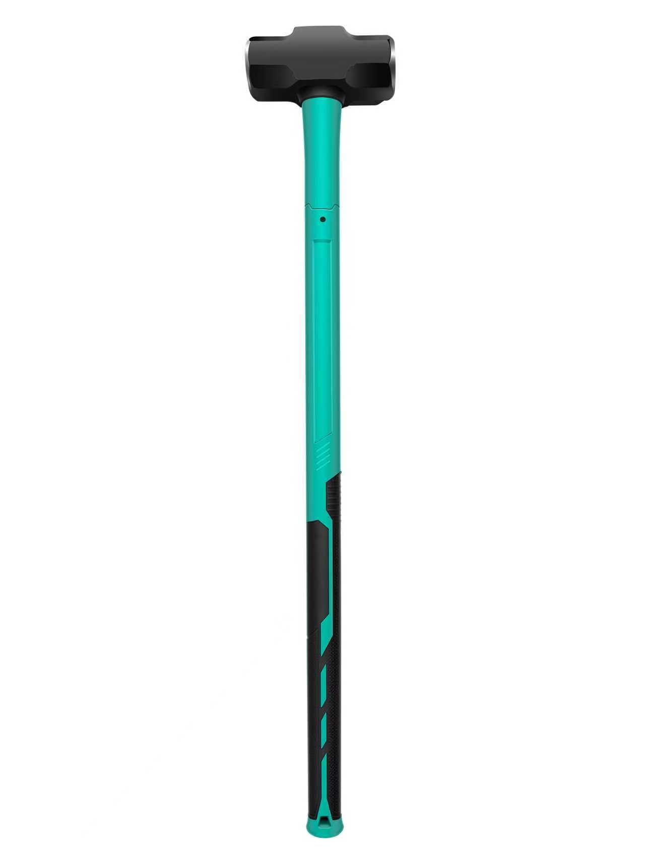 Martillo de trineo y palo con construcción resistente, mango ergonómico antideslizante en H, núcleo de fibra de vidrio, acero de alta resistencia para construcción, gestión de tierras, trabajo en el