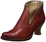 Absatzart: Luis XV Absatz Neosens Damen S860 Restored Skin Rococo Kurzschaft Stiefel, Rot (Geranium), 39