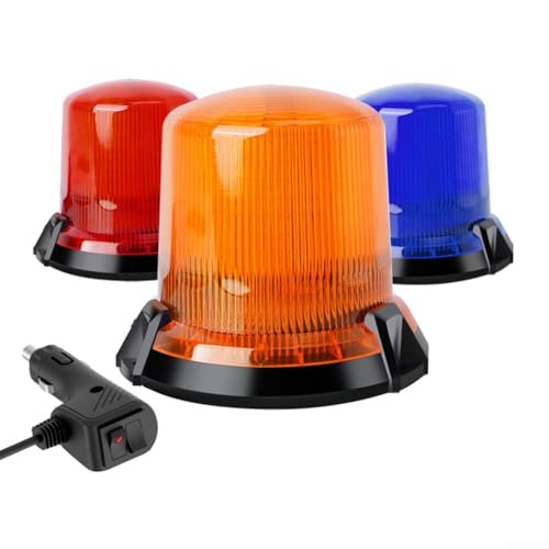 Luz intermitente con función giratoria ideal para autobuses escolares y maquinaria de construcción (azul)