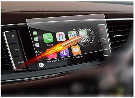 2018 2019 Buick Enclave 8-Inch Display Touch Screen Car Display Navigation Screen Protector, R RUIYA HD Clear Tempered Glass Car in-Dash Screen Protective Film