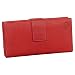 Produktbild Luxus Leder Damen Geldbörse Portemonnaie Geldbeutel XXXL mit Reißverschluss 18,5 cm Farbe Rot