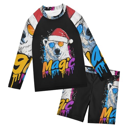 Ropa de baño con protección UV para niños Drip Magic Bear manga larga ideal para piscina y playa