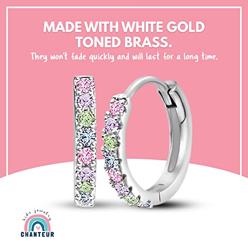 Image of Chanteur Hypoallergenic Huggie Earrings for Girls & Women - Small Hoop Design, Perfect for Teens & Kids
