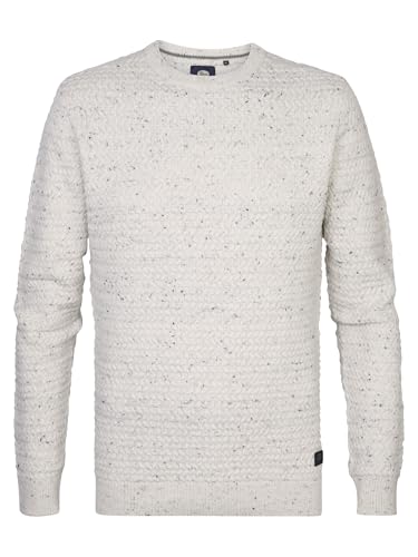 Petrol Sweater Homme : pull col rond en maille de coton ajusté