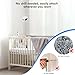 Baby Monitor Clip Mount Compatible with HelloBaby HB65/HB40/HB6550/HB66/HB6339/HB6550 Pro, ANMEATE SM935E, Flexible Baby Camera Holder Crib Mount for Hellobaby Monitor