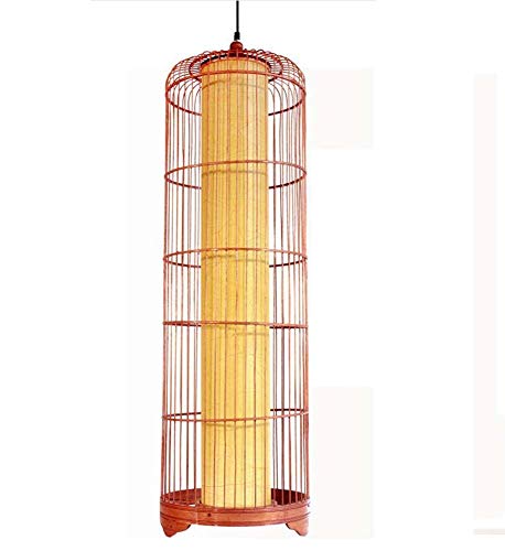 Suspension en rotin salon lustre bambou fait main moderne E27