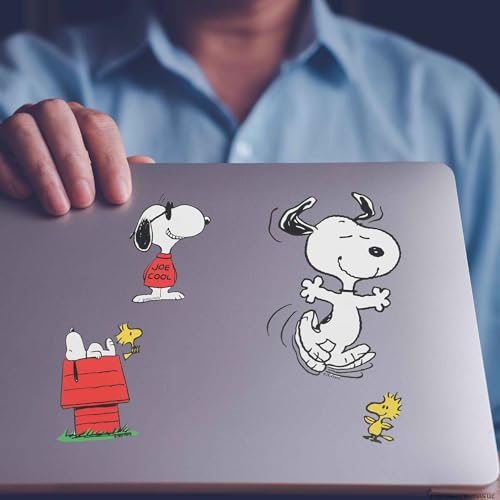 Image of Peanuts Snoopy Adhesive Vinyl Decal Pack | Fun Set of Snoopy Stickers for Car, Window, Water Bottle or Laptop, 1 pack (5 count)