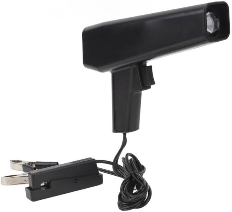 12V Digital Ignition Timing Light Inductive Petrol Engine Timing Light Tool with Sliding Clip Compatible with Car Motorcycle Marine