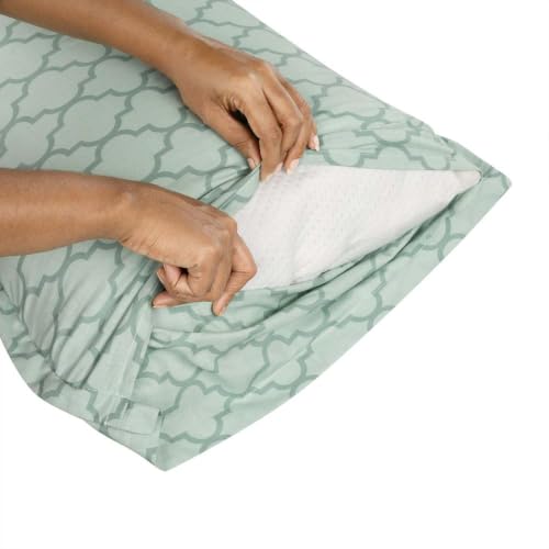Image of Wakefit 100% Cotton Pillow Cover Set of 2 | 200 TC Soft & Breathable Pillow Cases | Standard Size 18 x 27 Inch | Skin Friendly, Durable & Gentle Machine Washable | Booke