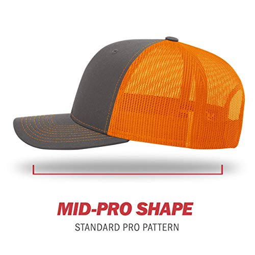 Image of Richardson 112P Patterned Snapback Trucker Hat - Custom Leather Patch Hat | No Minimals | Volume Tiered Pricing