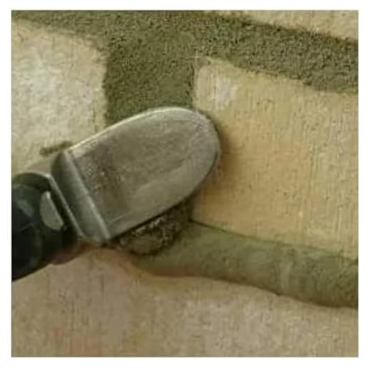 JINYO Mortar Trowel Rubber Handle Mortar Trowel Mortar Pointing Trowel Jointer Trowel Iron Bucket Handle Pointing Tool Narrow Bucket Brick