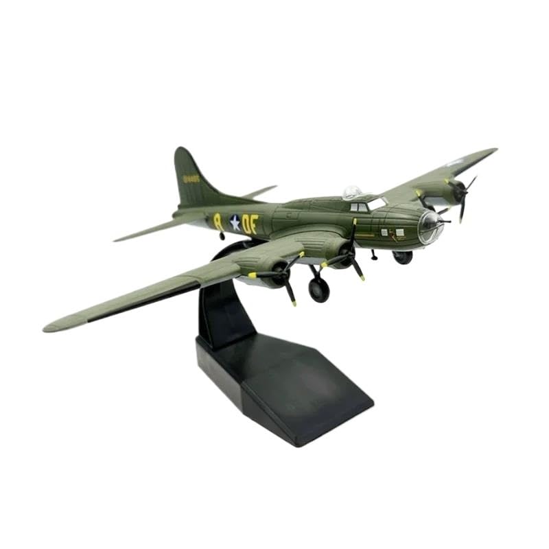 Avión bombardero B17 en metal a escala 1/144 para decorar despachos y vitrinas de aviación clásica