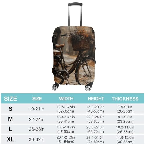 Travel Luggage Cover Elastic Suitcase Protector Anti-Scratch Washable Bicycle Luggage Sleeve Tsa Approved Carry on Covers Baggage Cover Fits 18-32 Inch Luggages2