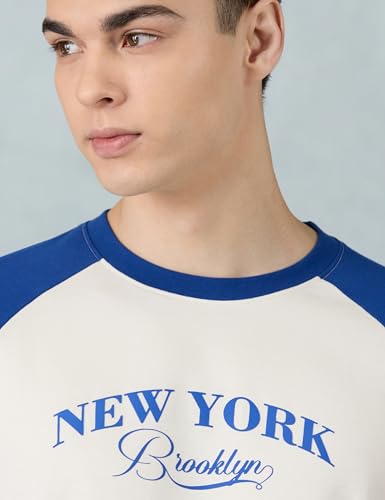 Image of Amazon Brand - Symbol Men Ragon Oversized Fit T-Shirt | Half Sleeves | Printed | Available in Plus Size