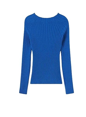Mayoral Knit Mockneck for Girls Klein Blue2