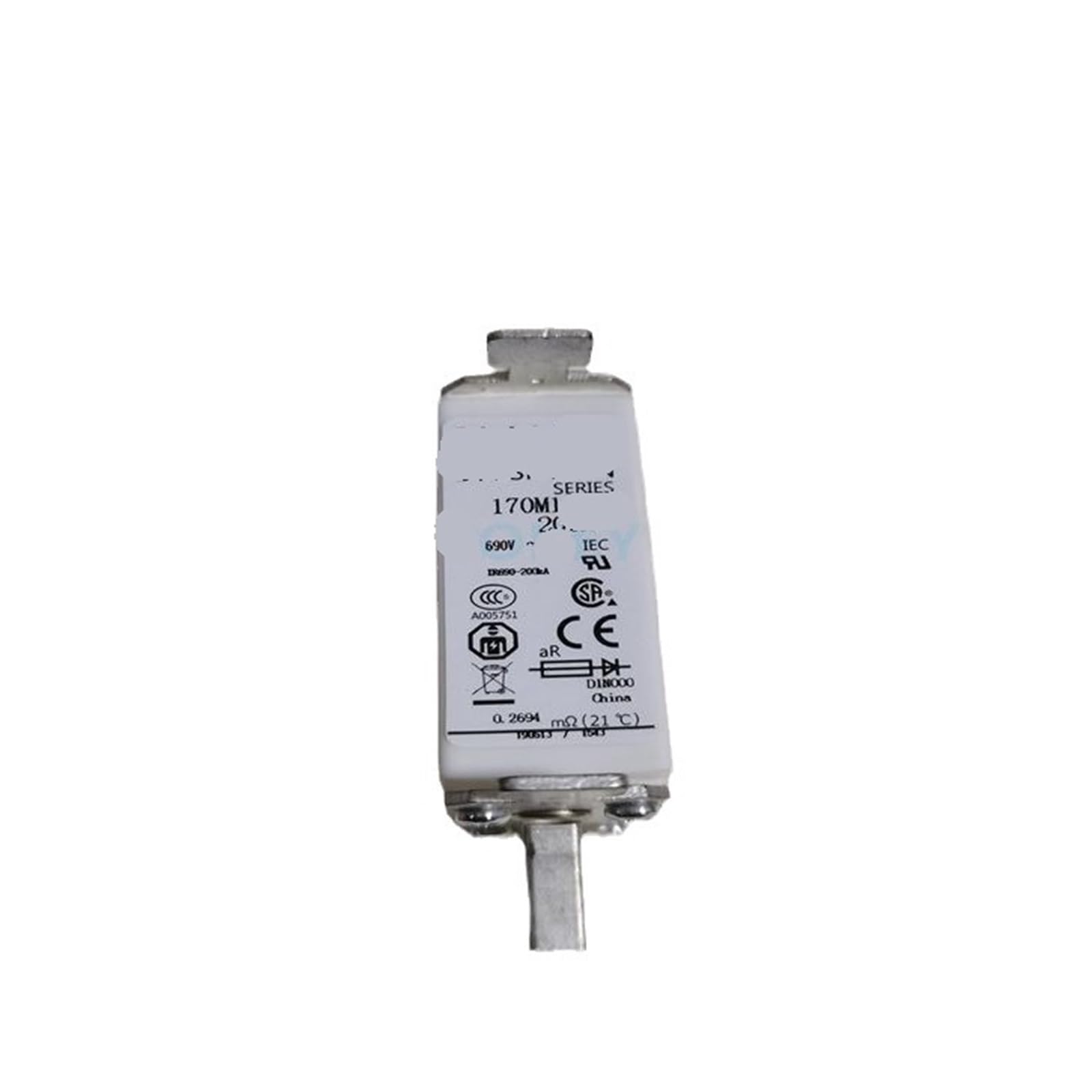 Fusible rapide 170M1319 contre les courts-circuits destructeurs 690V 690A - 3
