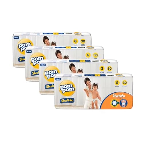 Fralda Pom Pom Shortinho Jumbo G 120 Unidades