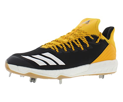 adidas Icon 4 Cleat - Men's Baseball 13.5 Black/Cloud White/Yellow