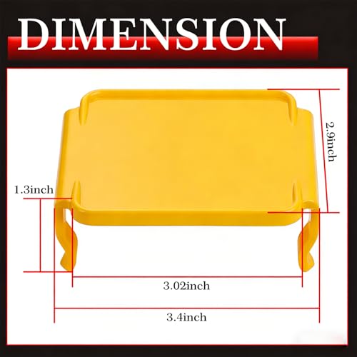 Image of Yellow LED Pods Covers 2pcs 3x3 LED Cube Light Bars Yellow Covers | Snap-on PC Protective Lens Yellow Pod Lights Cover for Offroad Driving Fog Ditch Lights