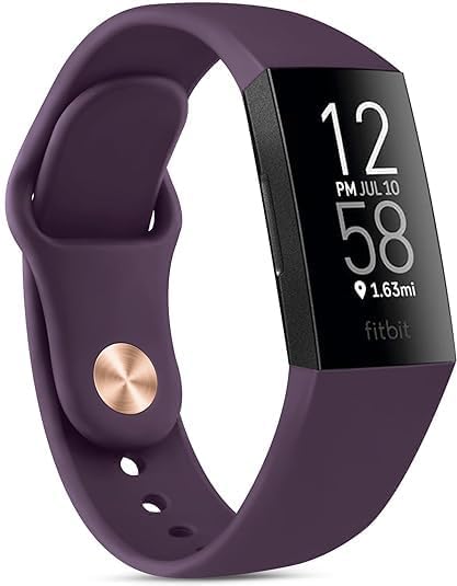 Tobfit Watch Strap Compatible for Fitbit Charge 3/4 Smartwatch (Watch Not Included), Removable Soft Belts with Hidden Buckle for Charge 3/4 Wristband, Sport Band for Men & Women