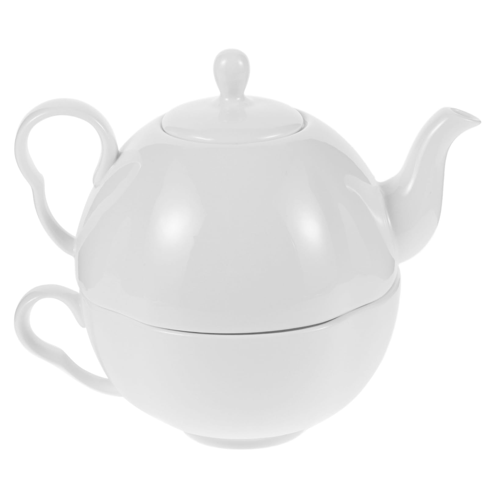 Théière et tasse en porcelaine fine MAGICLULU pour éviter le thé refroidi à la maison