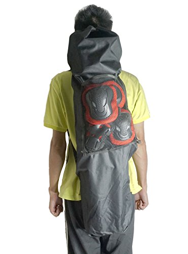 Cooplay 41" Black Professional Big Longboard Skateboard Carry Bag Handy Backpack Handbag Long Board With Mesh #TOP2