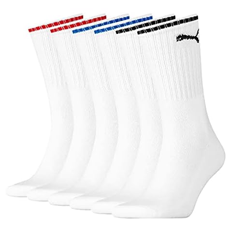 PUMA Unisex Sport Crew Stripe Socks (3 Pack) Cover
