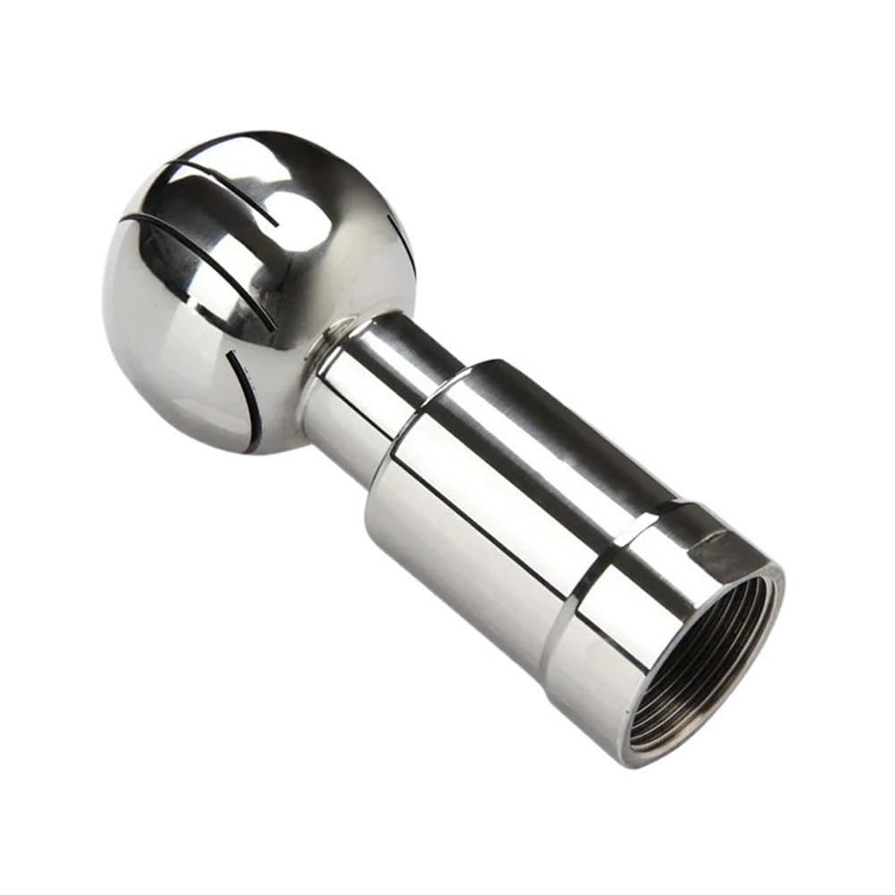 Steel Washing Spray BSP 1/4-2inch Female Thread Sanitary Rotating Spray Ball, 304 Stainless Steel Tank Cleaning 1pc(1/4inch)