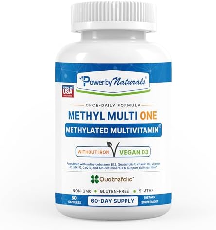 Power By Naturals Methyl Multi One – Iron-Free Methylated Multivi...