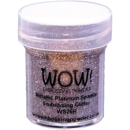 Image of Wow Embossing Powder 15ml-Metallic Platinum Sparkle