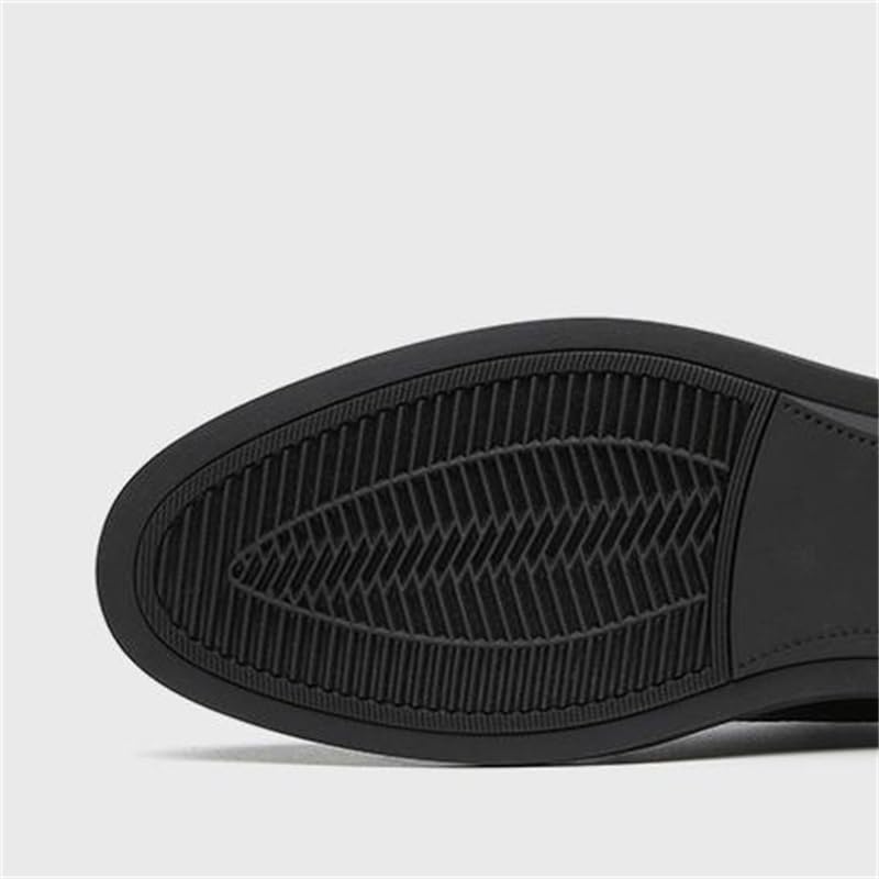 Men's Spring Autumn Round Toe Lace-up Formal Casual Business Leather Shoes Soft Sole Soft Surface Low-top Single Shoes Breathable Suitable for Wedding Office4