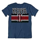 body-soul-n-spirit T-Shirt Bandera Kenya Regalo Orgullo Logo Camisa