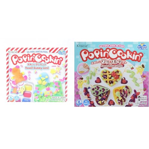 Kracie Popin' Cookin' Kit de Dulces para Hacer Gominolas y Waffles (2.15 Ounce)