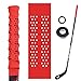 DUTYBOD Ice Hockey Grip Heat shrinkable Sleeve with Stronger Friction Holes (Red)