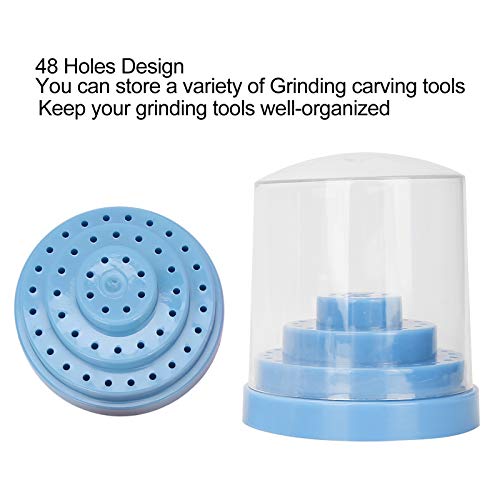 Conjunto de 4 Peças Caixa de Armazenamento de Brocas de Unhas Multicoloridas para Unhas de Manicure