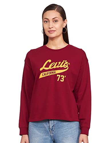 Image of Levi's Women's Cotton Regular Fit Styled Crew Neck Sweatshirt