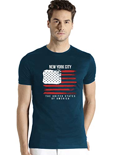 Image of ADRO Men's 100% Cotton Regular Fit T-Shirt