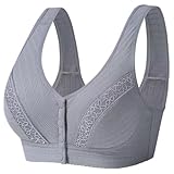 Trssorm Mastektomie BH nach Operationen mit Tasche für Silikon-Brustform Frontverschluss Baumwolle