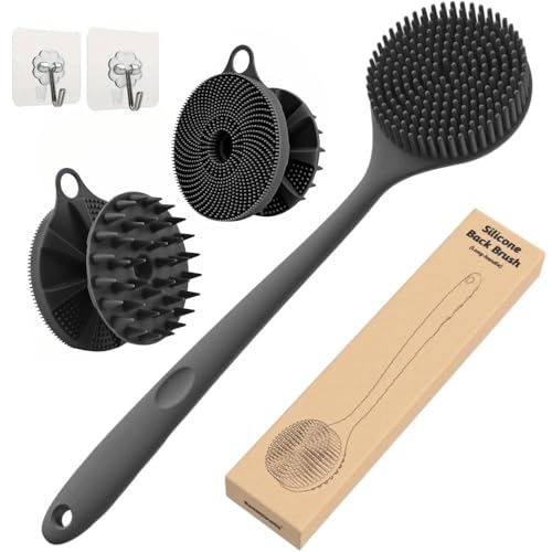 Image of Snika Silicon Brush Combo (l brush+2 in 1 scrubber Free hook)